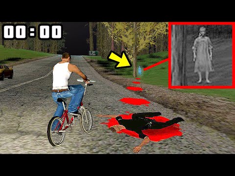 Я НАШЁЛ НОЧЬЮ ПРИЗРАК ДЕВОЧКИ ОКОЛО ДОРОГИ В GTA SAN ANDREAS....