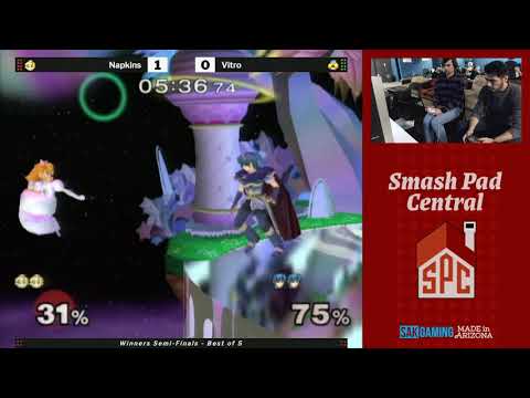 SPC 141 - Winners Semi-Finals - Napkins (Peach) vs Vitro (Sheik, Marth)