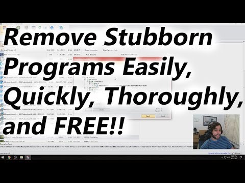 Easily Remove Programs that Won't Uninstall!!