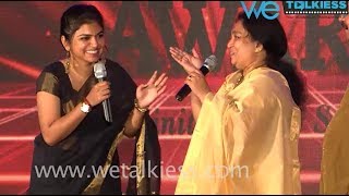 Dubbing artist Raveena with her mom Sreeja awesome performance on stage | Soulmates Awards 2017 video