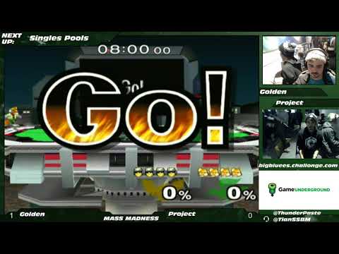 Mass Madness 20 SSBM - Golden (C. Falcon) vs. Project (Fox) - Melee Pools