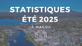 STATISTIQUES IMMOBILIÈRES  de l'été 2025 à Magog  🚀 - Immobilier Estrie