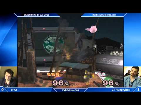 CLASH Suite at Evo 2013 - CT Hungrybox vs SFAT - Side Bet - SSBM