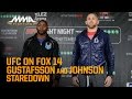 UFC On FOX 14 Alexander Gustaffson Vs Anthony Johnson Staredown