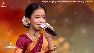 Download lagu Inji Idupazhagi Song by #Mithran #Sourabi 😍❤️ | Super Singer Junior 11 | Episode Promo mp3