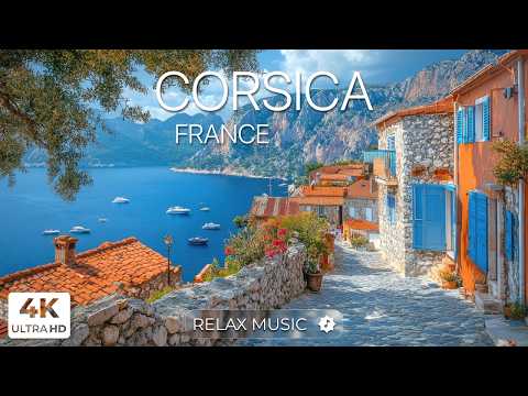 Relaxing Music for Sleep & Focus | Corsica 4K Nature