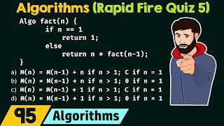 Algorithms - Rapid Fire Quiz 5