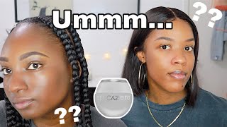 CLEAR FOUNDATION ON DARK SKIN?! NEW BECCA ZERO PIGMENT FOUNDATION REVIEW