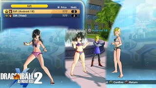 How To Unlock EVERY Bikini! Android 18 And Videl Swimsuit Costume! | Dragon Ball Xenoverse 2
