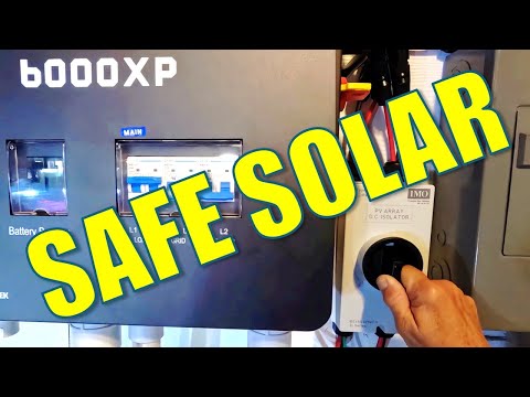 Installing the IMO D.C. Isolator for our EG4 6000XP Off Grid Solar Inverter #signaturesolar
