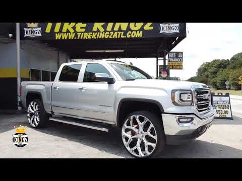 2018 GMC Sierra On 28\" SnowFlake Replica Wheels