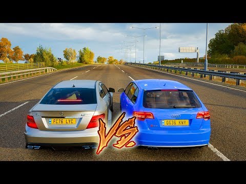 AUDI RS3 VS MERCEDES C63 AMG - Forza Horizon 4 - GamePlay
