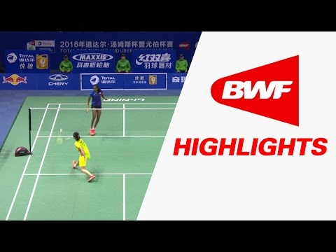 TOTAL BWF Thomas & Uber Cup Finals 2016 | Badminton SF-Uber Cup-CHN vs IND-Highlights