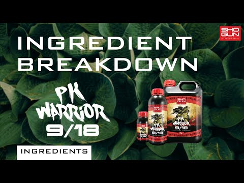Ingredients Breakdown SHOGUN PK Warrior - Phosphorus and Potassium Additive
