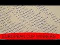 European Cup Winners (1956-1992) | Whisper European Cup Winners (1956-1992) | Whisper