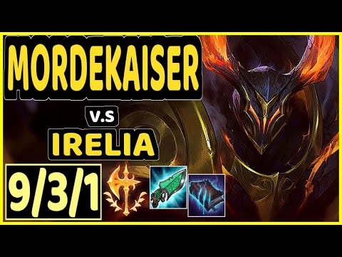 THEFOXZ (MORDEKAISER) vs IRELIA - 9/3/1 KDA TOP GAMEPLAY - BR Ranked DIAMOND
