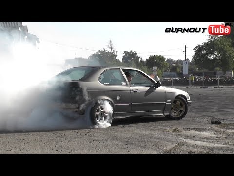 Palenie gumy BMW E36 325 "STERYD" - VI Edycja Dnia Świra 2019