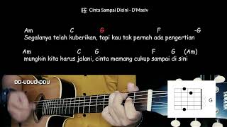 Download lagu Kunci Gitar Cinta Sampai Disini - D Masiv Mudah untuk Pemula mp3
