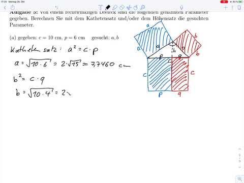 Exercise Sheet 1.3 – Altitude Theorem and Leg Theorem, Problem 5