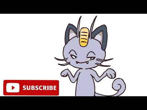 POKEMON ANIMATED BATTLE WITH MEOWTH AND BIG MEOWTH