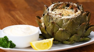 Garlic Parmesan-Stuffed Artichokes