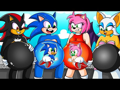 Brewing Cute Pregnant & Cute Baby! - Baby Factory! - Sonic the Hedgehog 3 Animation