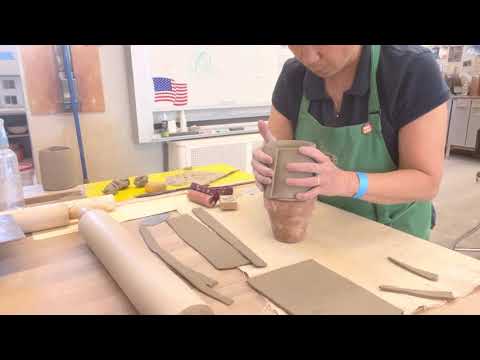 151. Jenchi Wu: slab construction - cup with round bottom.