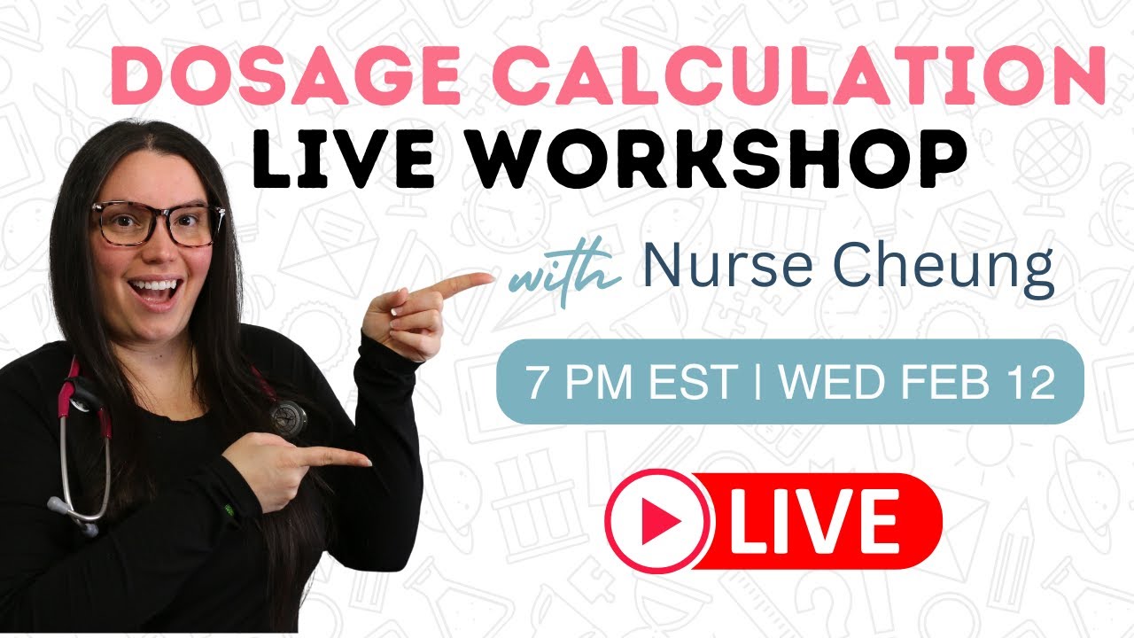 Dosage Calculation Practice Questions with Mr. Cheung❤️
