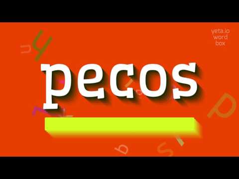 HOW TO SAY PECOS? #pecos