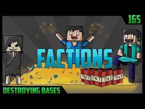 Minecraft FACTIONS #165 "DESTROYING BASES" w/ Taz & Friends