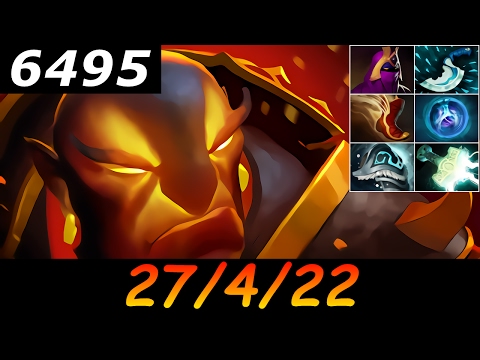 Dota 2 Ember Spirit 6495 MMR 27/4/22 (Kills/Deaths/Assists) Ranked Full Gameplay