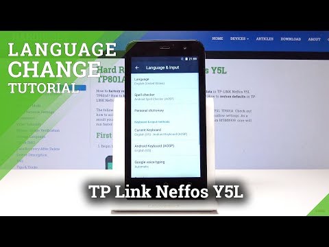 How to Change Language in TP-LINK Neffos Y5L - Language Settings