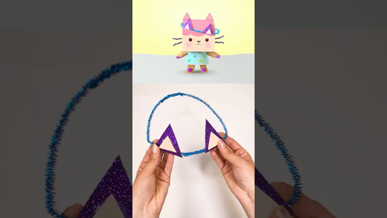 Craft Your Own Kitty Ears! | GABBY'S DOLLHOUSE