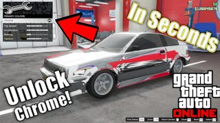 How To Unlock The Chrome Paint Job For Free (Without Winning Races)! | GTA 5 Online