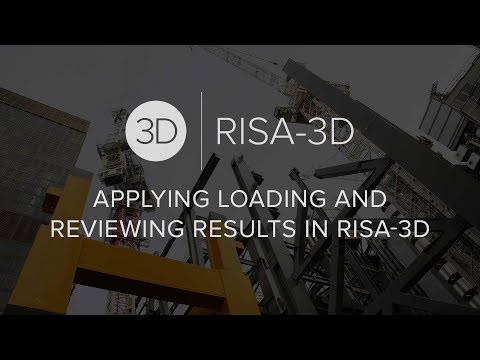 Applying Loading and Reviewing Results in RISA-3D