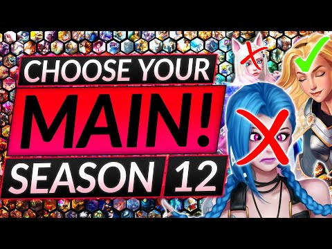 How to Pick Your PERFECT MAIN in Season 12 - BEST Champions (ALL ROLES) - LoL Guide