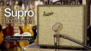 Video thumbnail for Supro 1600 Supreme Demo by Carter Vintage Guitars
