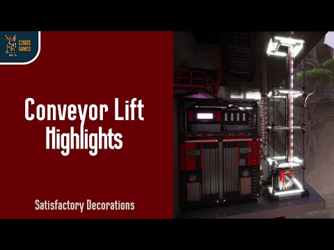Satisfactory Decorations - Conveyor Lift Highlights