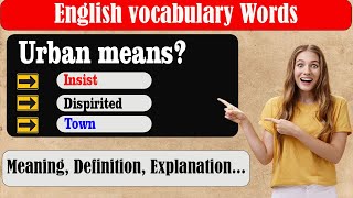 What does Urban mean | What is Urban  | Urban meaning in English | English Grammar
