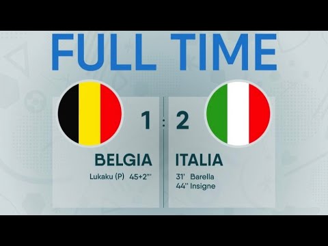 Belgium vs Italy 1-2 Extended Highlights & All Goals  2021 HD