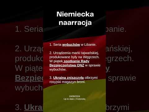 Up to date z Fedorską 19/09/2024
