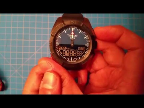 Tissot T-Touch Expert Solar - service mode with hidden temperature/compass calibration