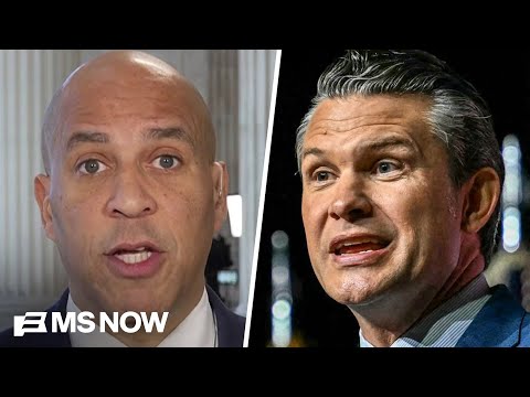 'He's incompetent and we've known that': Sen. Booker blasts Hegseth