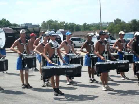 2011 Bluecoats drumline tracking show music (7/20/11)