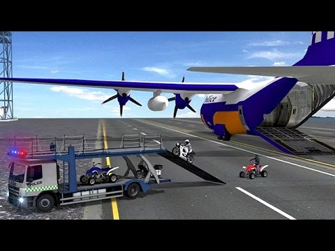 Police Plane Transporter Moto (by Great Games Studio) Android Gameplay [HD]