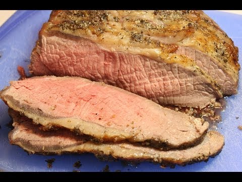 Roast New York Strip Loin with Garlic Herb Crust
