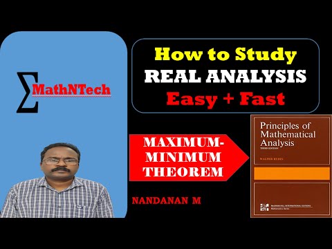 MAXIMUM MINIMUM THEOREM| REAL ANALYSIS| BSc MATHEMATICS