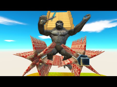 Monsters falls into the Grinder - Animal Revolt Battle Simulator