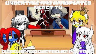 Undertale and Handplates React to || Disbelief and Dustbelief Papyrus || Gacha Club (My AU)