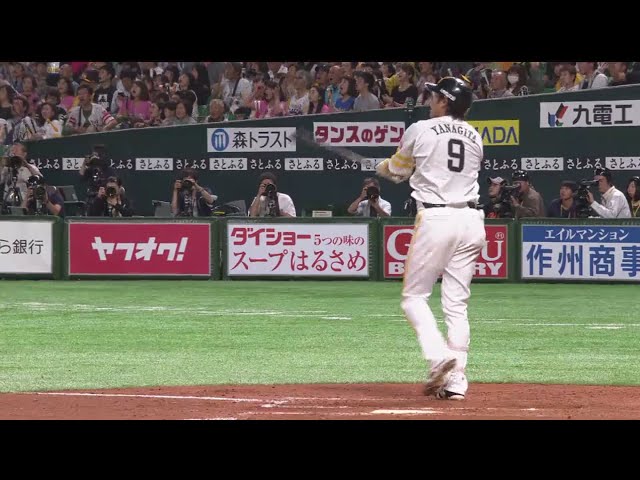 【8回裏】ホークス・柳田のバックスクリーン弾で再びリードを奪う!! 2018/5/23 H-E
